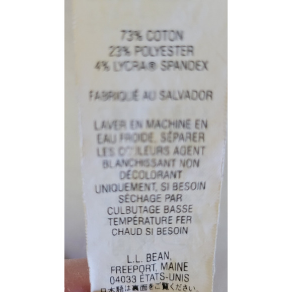 L. L. Bean Perfect Fit Knit Corduray Straight-Leg Dark Gray Stretch Women's Med - Picture 6 of 7